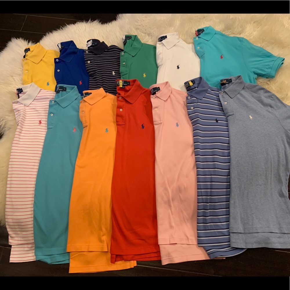 Collared Polo Shirts Size Large
